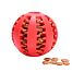 Dental ball for dogs, red, 3 sizes S - L