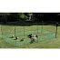 Mobile fence, dog fence net with integrated gate, length 24 m, height 112 cm