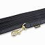 Tracking cord rubber, brass buckle, black