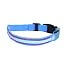 Woven LED light-up collar for dogs